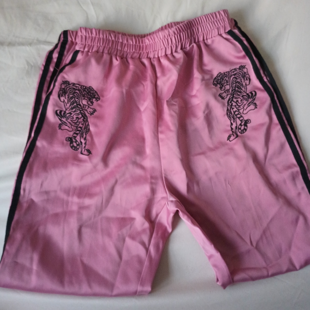 YesStyle Silky Pink Tiger joggers